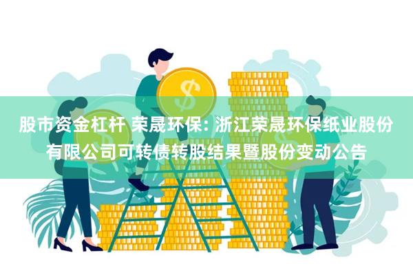 股市资金杠杆 荣晟环保: 浙江荣晟环保纸业股份有限公司可转债转股结果暨股份变动公告