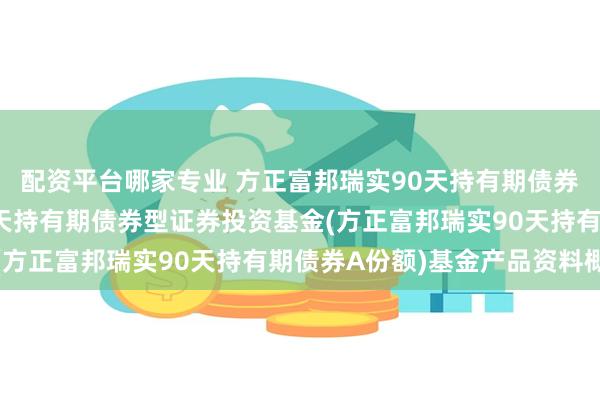 配资平台哪家专业 方正富邦瑞实90天持有期债券A: 方正富邦瑞实90天持有期债券型证券投资基金(方正富邦瑞实90天持有期债券A份额)基金产品资料概要