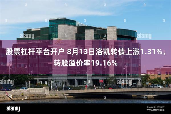 股票杠杆平台开户 8月13日洛凯转债上涨1.31%，转股溢价率19.16%
