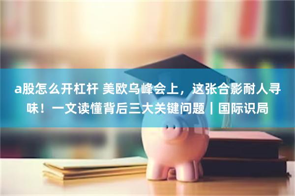 a股怎么开杠杆 美欧乌峰会上，这张合影耐人寻味！一文读懂背后三大关键问题｜国际识局