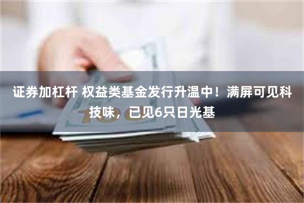 证券加杠杆 权益类基金发行升温中！满屏可见科技味，已见6只日光基