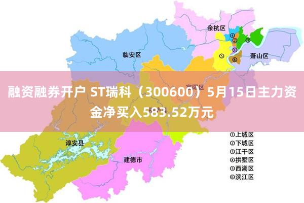 融资融券开户 ST瑞科（300600）5月15日主力资金净买入583.52万元