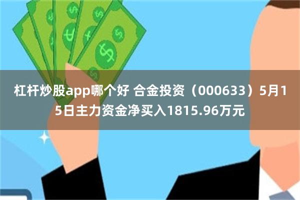 杠杆炒股app哪个好 合金投资（000633）5月15日主力资金净买入1815.96万元