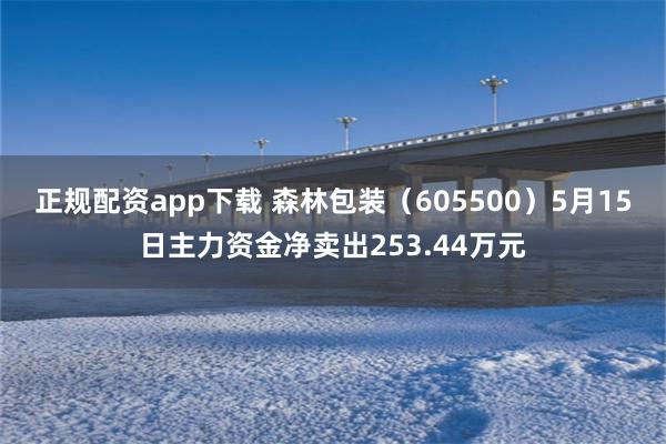 正规配资app下载 森林包装（605500）5月15日主力资金净卖出253.44万元