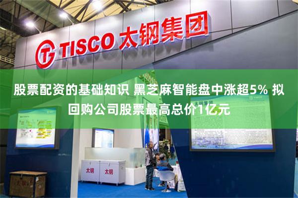 股票配资的基础知识 黑芝麻智能盘中涨超5% 拟回购公司股票最高总价1亿元