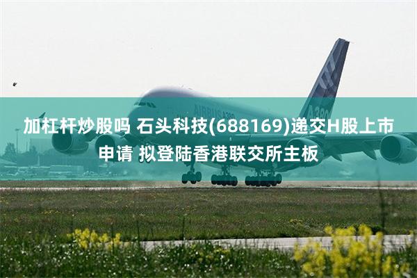 加杠杆炒股吗 石头科技(688169)递交H股上市申请 拟登陆香港联交所主板