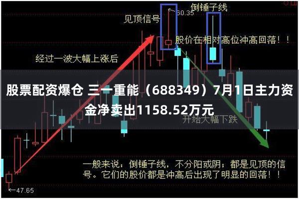 股票配资爆仓 三一重能（688349）7月1日主力资金净卖出1158.52万元