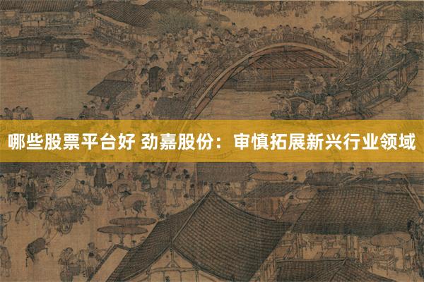 哪些股票平台好 劲嘉股份：审慎拓展新兴行业领域
