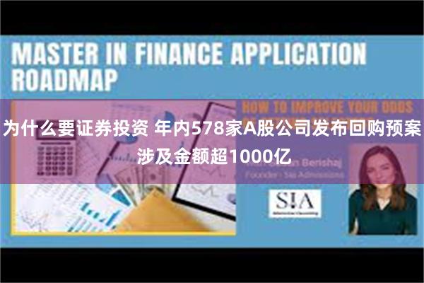 为什么要证券投资 年内578家A股公司发布回购预案 涉及金额超1000亿