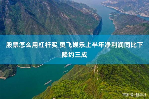 股票怎么用杠杆买 奥飞娱乐上半年净利润同比下降约三成