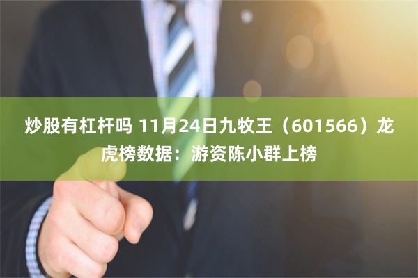 炒股有杠杆吗 11月24日九牧王（601566）龙虎榜数据：游资陈小群上榜