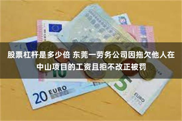 股票杠杆是多少倍 东莞一劳务公司因拖欠他人在中山项目的工资且拒不改正被罚