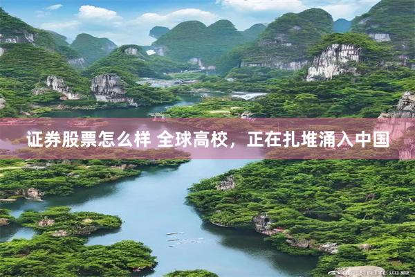 证券股票怎么样 全球高校，正在扎堆涌入中国