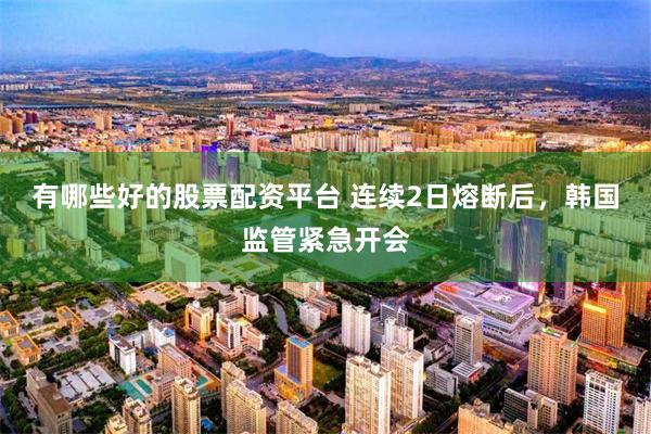 有哪些好的股票配资平台 连续2日熔断后，韩国监管紧急开会