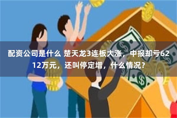 配资公司是什么 楚天龙3连板大涨，中报却亏6212万元，还叫停定增，什么情况？