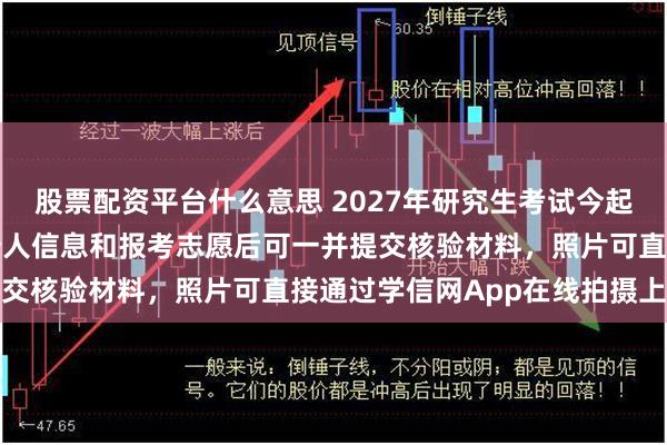 股票配资平台什么意思 2027年研究生考试今起网上预报名：考生填写个人信息和报考志愿后可一并提交核验材料，照片可直接通过学信网App在线拍摄上传